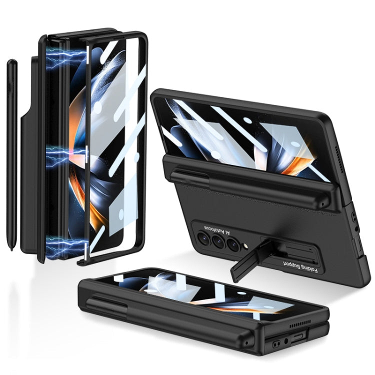 GKK Magnetic Hinge Flip Case with Pen Holder & Holder Samsung Z Fold4