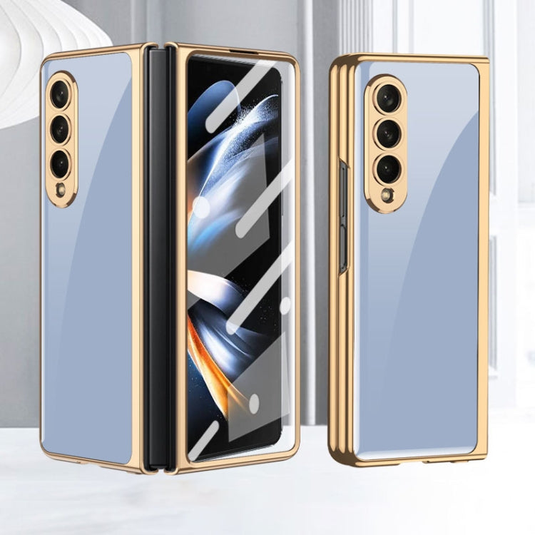 GKK Integrated Electroplating Painted Glass Case Samsung Z Fold4