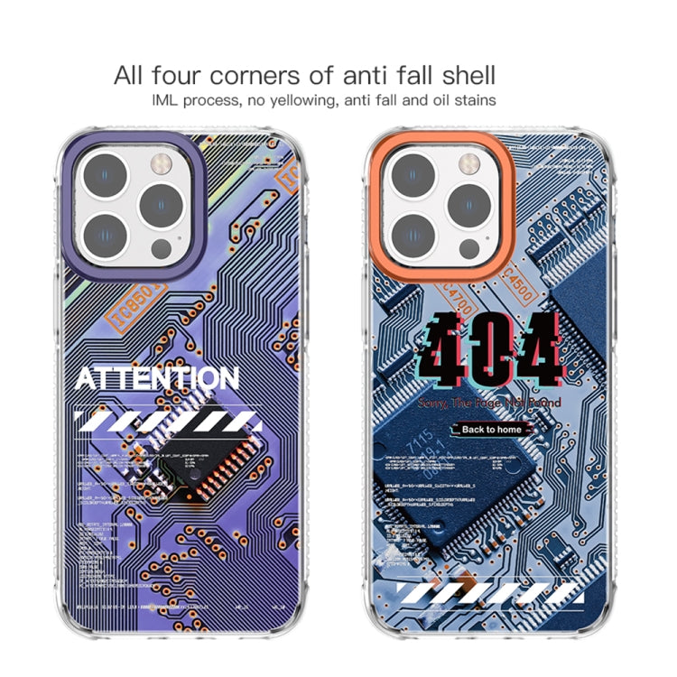 Mutural Modern Circuit Board Printed Case iPhone 14