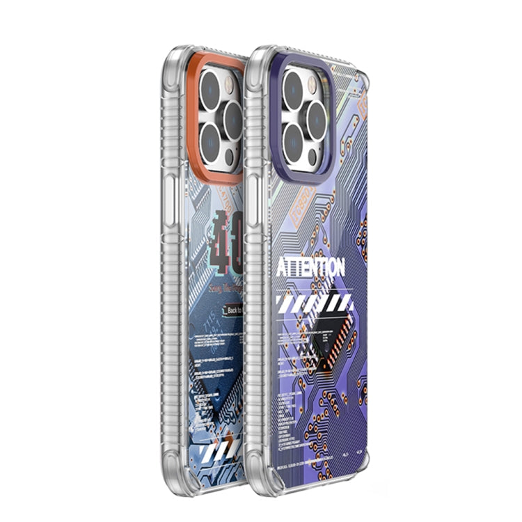 Mutural Modern Circuit Board Printed Case iPhone 14 Pro