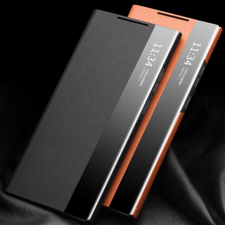 QIALINO Smart View Genuine Leather Case Samsung Note 20 Ultra