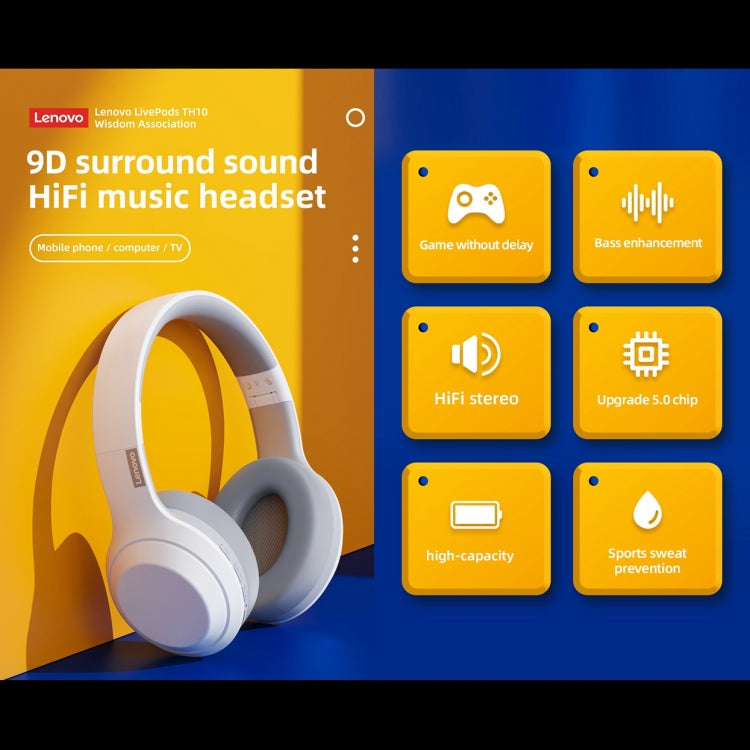 Lenovo TH10 Gaming Sports Noise-cancelling Wireless Headphone