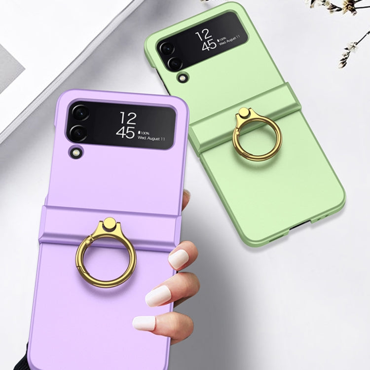 GKK Ultra-thin Hinge Full Coverage Case with Ring Holder Samsung Z Flip4