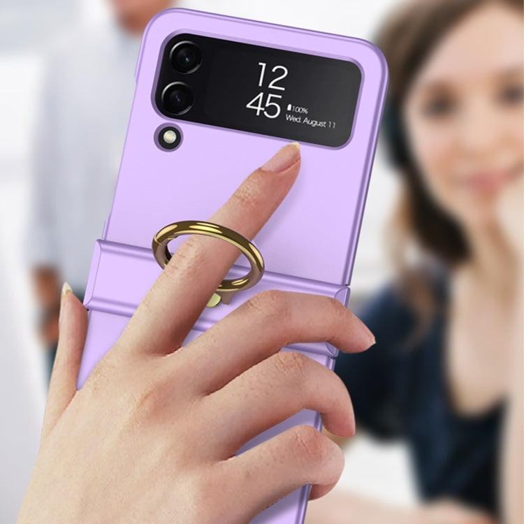 GKK Ultra-thin Hinge Full Coverage Case with Ring Holder Samsung Z Flip4