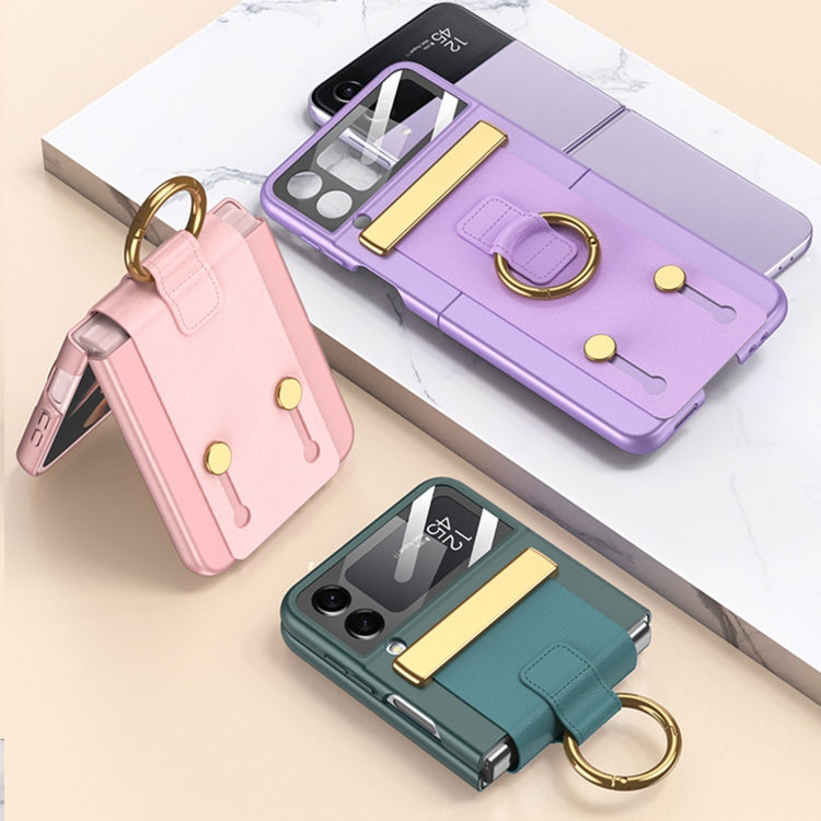 GKK Ultra-thin Case with Ring Holder / Wrist Strap Samsung Z Flip4