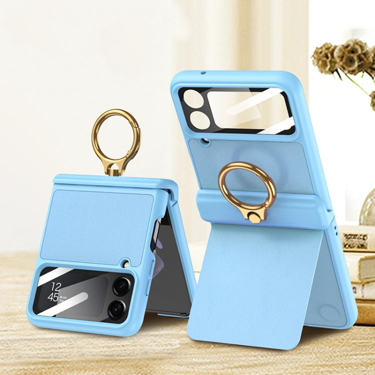 GKK Magnetic Fold Hinge Full Coverage Case with Ring Holder Samsung Z Flip4