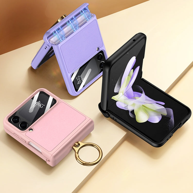 GKK Magnetic Fold Hinge Full Coverage Case with Ring Holder Samsung Z Flip4