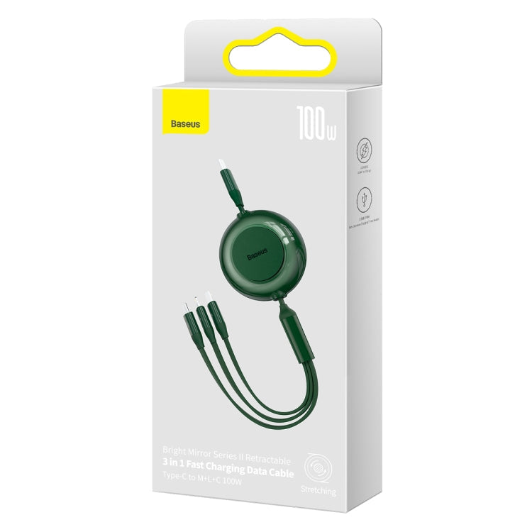 Baseus Bright Mirror 3 in 1 Type-C 100W 1.2m Data Cable