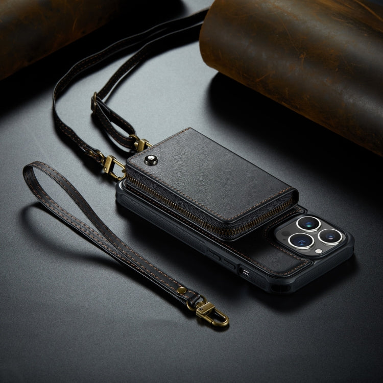 JEEHOOD C22 Zipper Wallet Leather Case iPhone 14