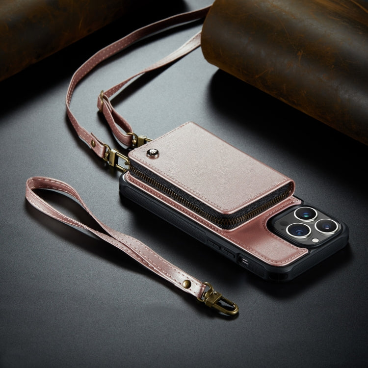 JEEHOOD C22 Zipper Wallet Leather Case iPhone 14