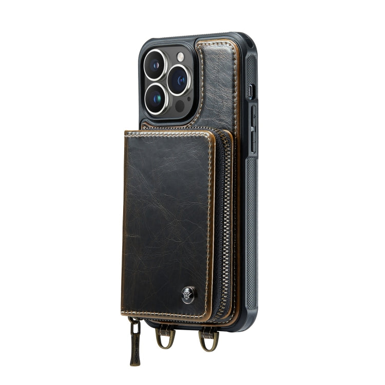 JEEHOOD C22 Zipper Wallet Leather Case iPhone 14 Plus