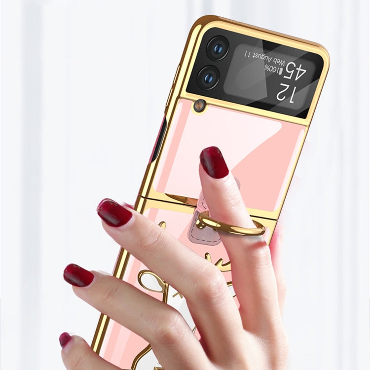 GKK Electroplated Integrated Case with Ring Holder Samsung Z Flip4