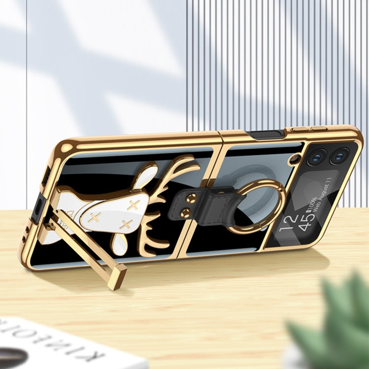 GKK Electroplated Integrated Case with Ring Holder Samsung Z Flip4