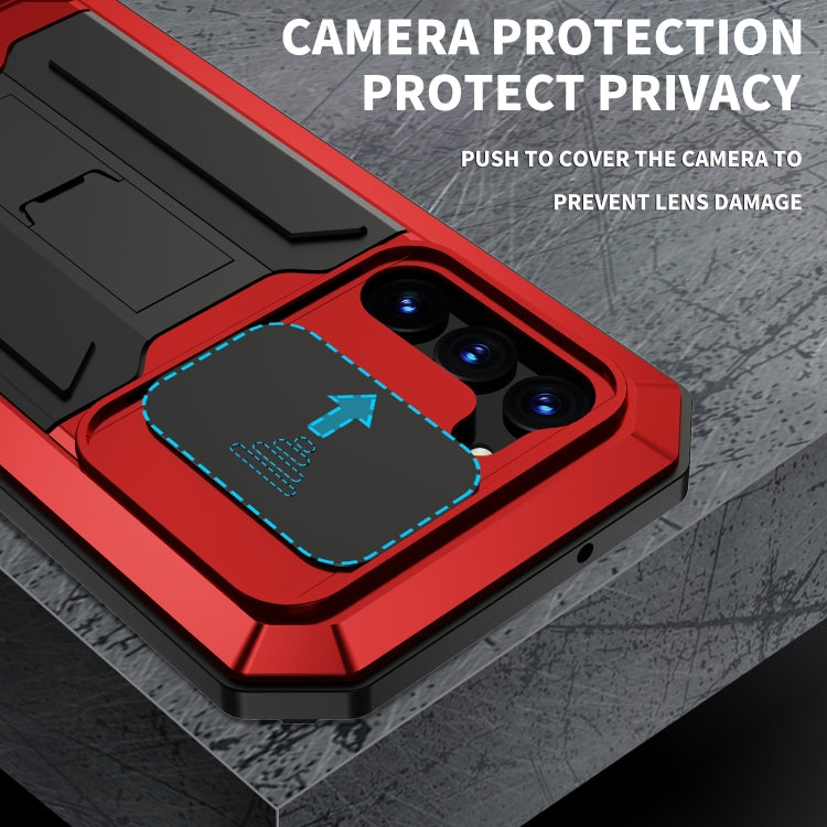 R-JUST Sliding Camera Metal + Silicone Case Samsung S23+