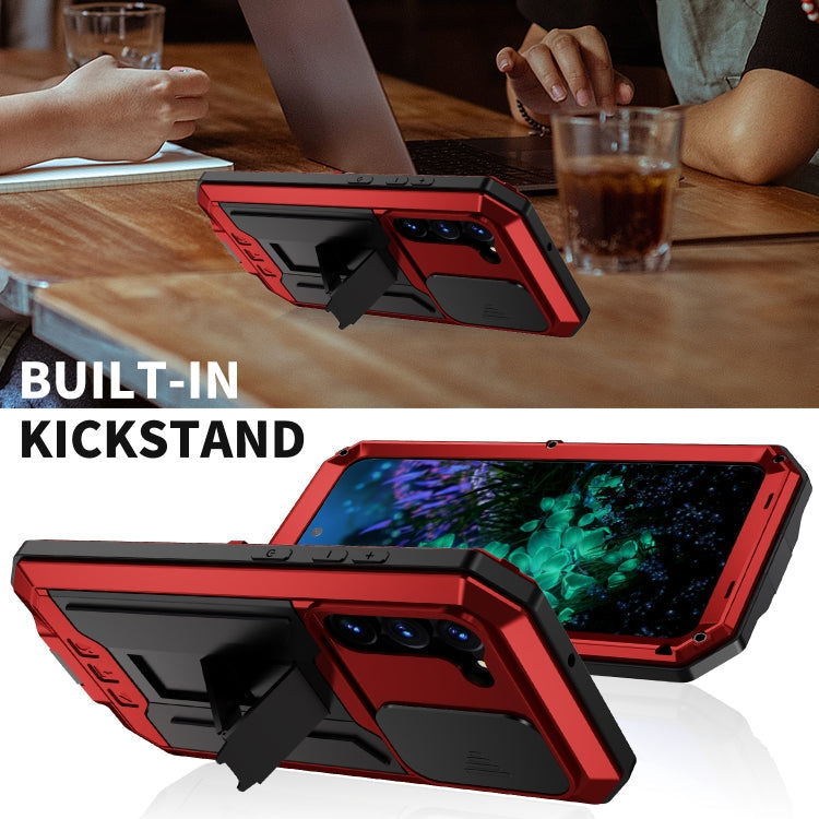 R-JUST Sliding Camera Metal + Silicone Case Samsung S23+