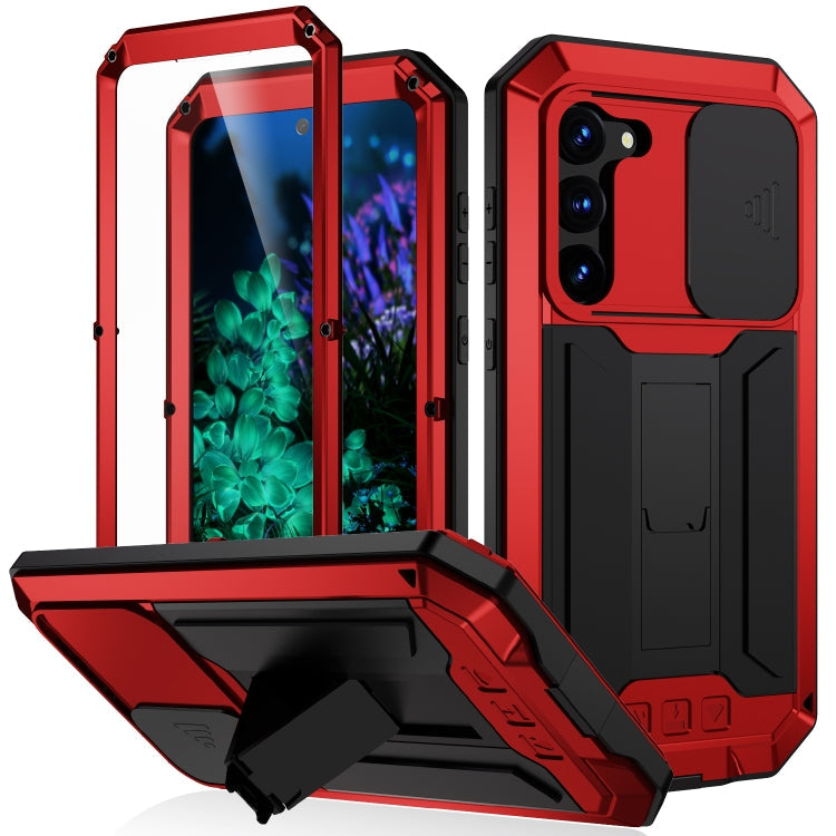 R-JUST Sliding Camera Metal + Silicone Case Samsung S23+