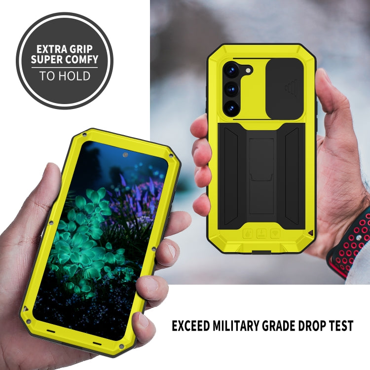 R-JUST Sliding Camera Metal + Silicone Case Samsung S23+