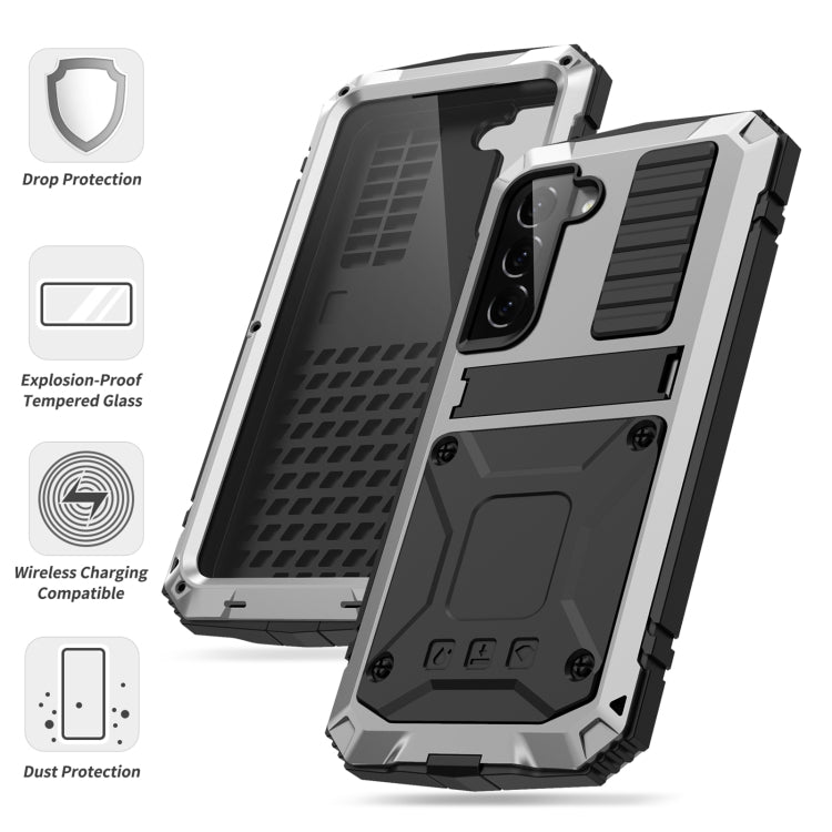 R-JUST KickStand Metal Protective Case Samsung S23+