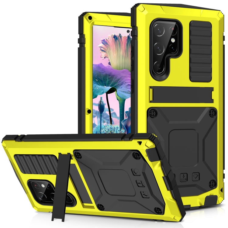 R-JUST KickStand Metal Protective Case Samsung S23 Ultra