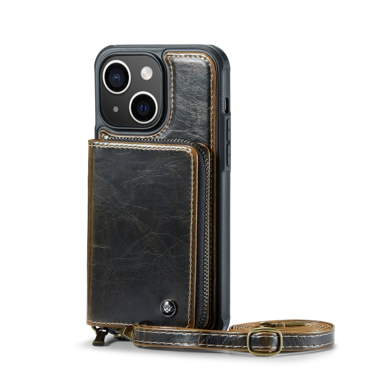 JEEHOOD Zipper Wallet Leather Case iPhone 13