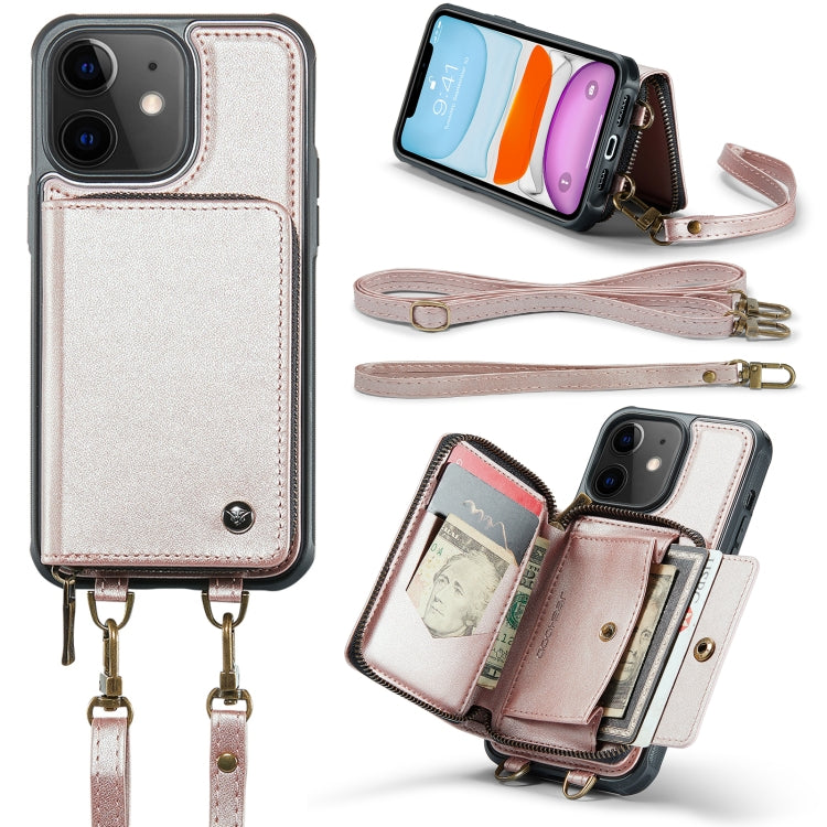 JEEHOOD Zipper Wallet Leather Case iPhone 11