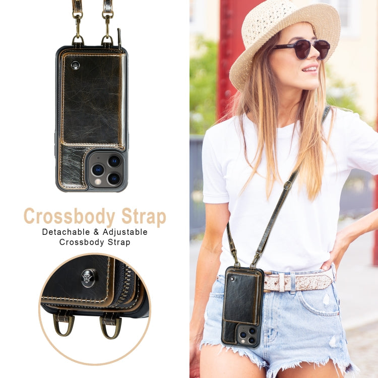 JEEHOOD Zipper Wallet Leather Case iPhone 11 Pro