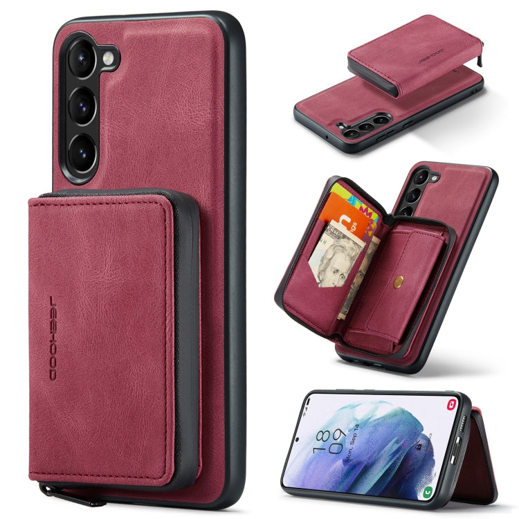 JEEHOOD Magnetic Zipper Flip Leather Case Samsung S23+
