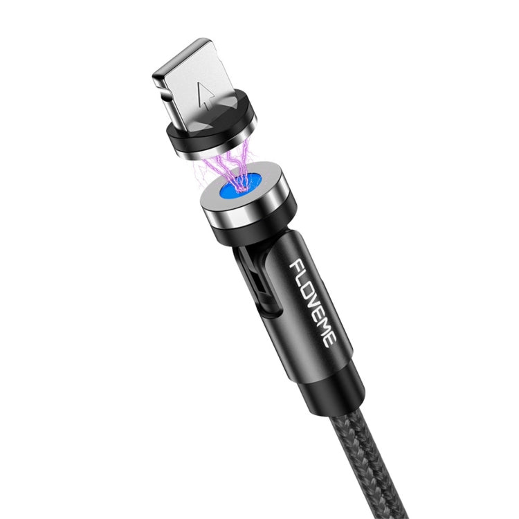 FLOVEME 2.1A Lightning 360 Degree 1m Braided Magnetic Cable YXF212901