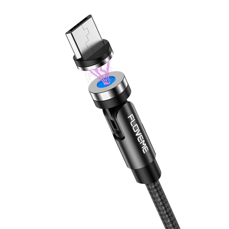 FLOVEME 2.1A Micro USB 360 Degree 1m Braided Magnetic Cable YXF212901