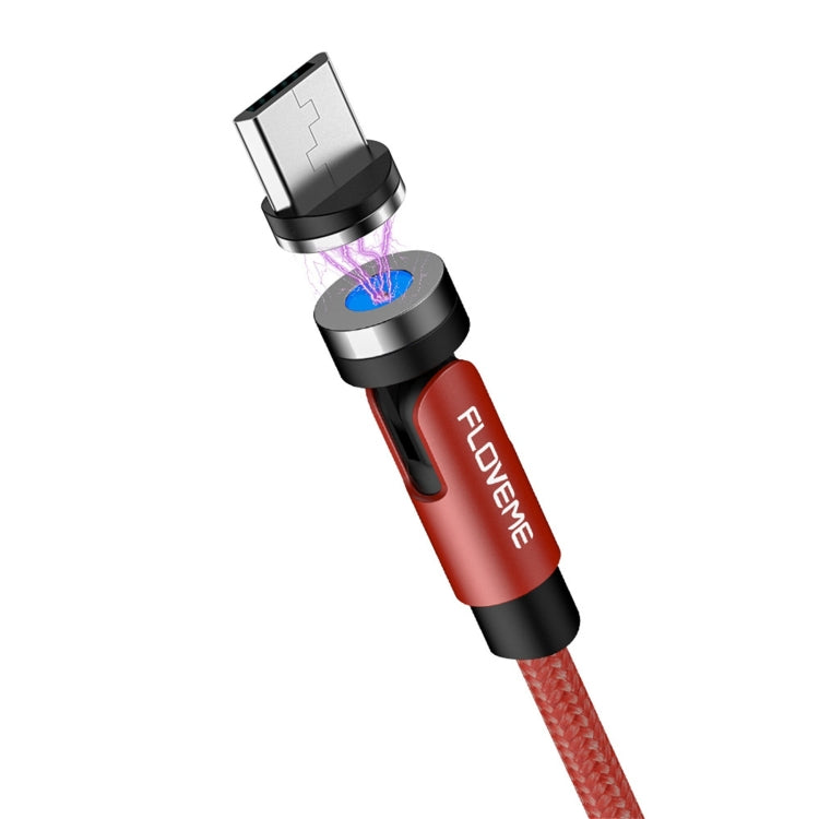 FLOVEME 2.1A Micro USB 360 Degree 1m Braided Magnetic Cable YXF212901