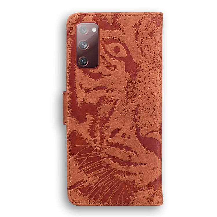 Tiger Embossing Pattern Flip Leather Wallet Case Samsung S20 FE / S20 Lite