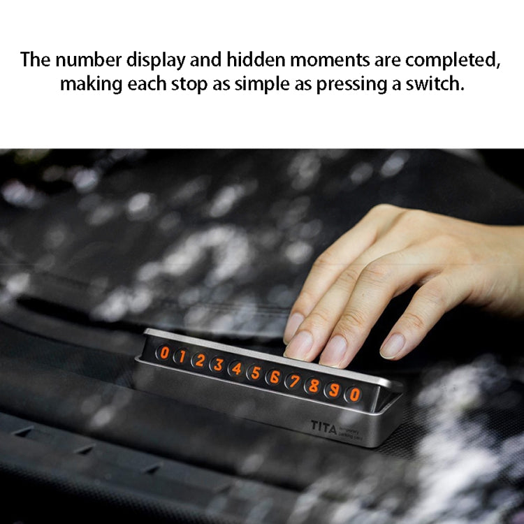 Xiaomi Youpin TITA Car Temporary Parking Number Plate Parking Card