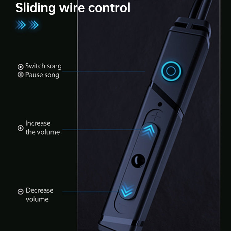 Lenovo QF320 3.5mm Plug In-ear Sliding Type Wire Control Earphone