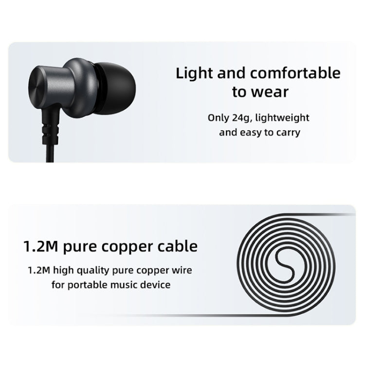 JOYROOM Metal In-ear Wired Control Earphone JR-EL115