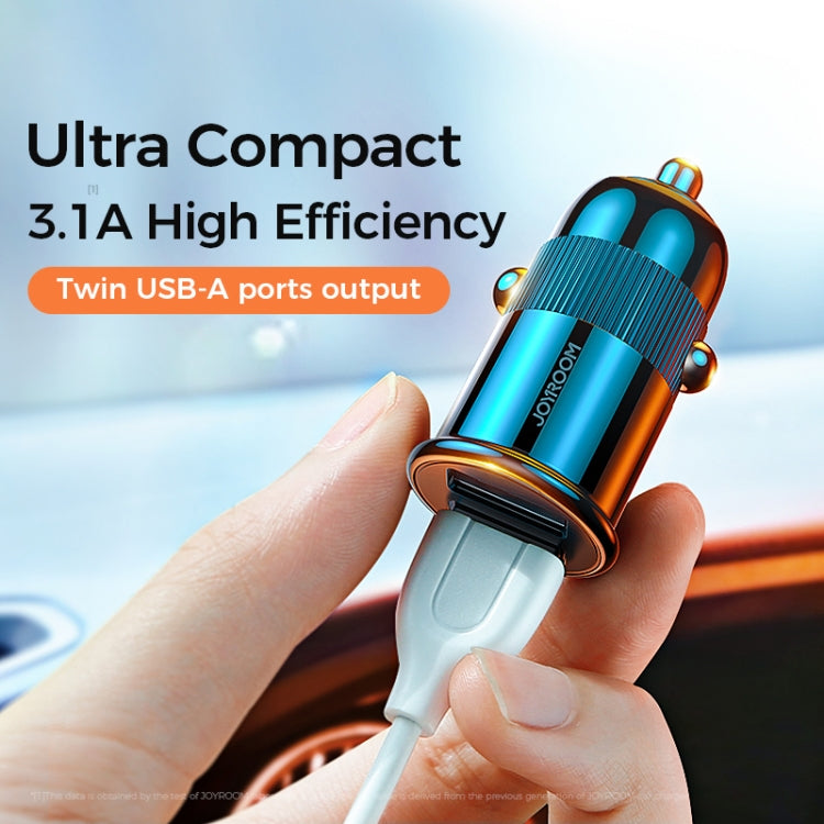 JOYROOM 3.1A Mini Dual-port Fast Charging Car Charger C-A06