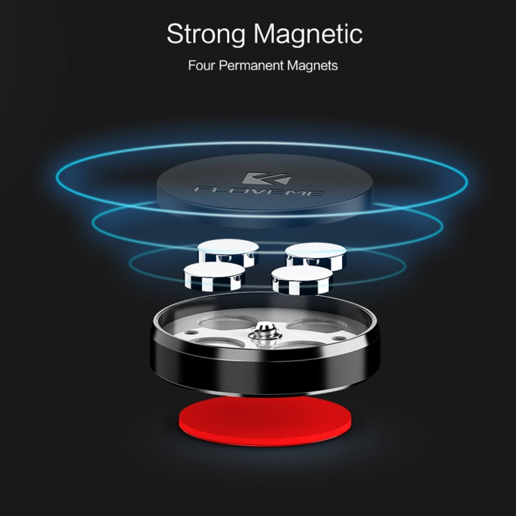 FLOVEME Mini Aluminum Stick on Flat / Car Magnetic Holder