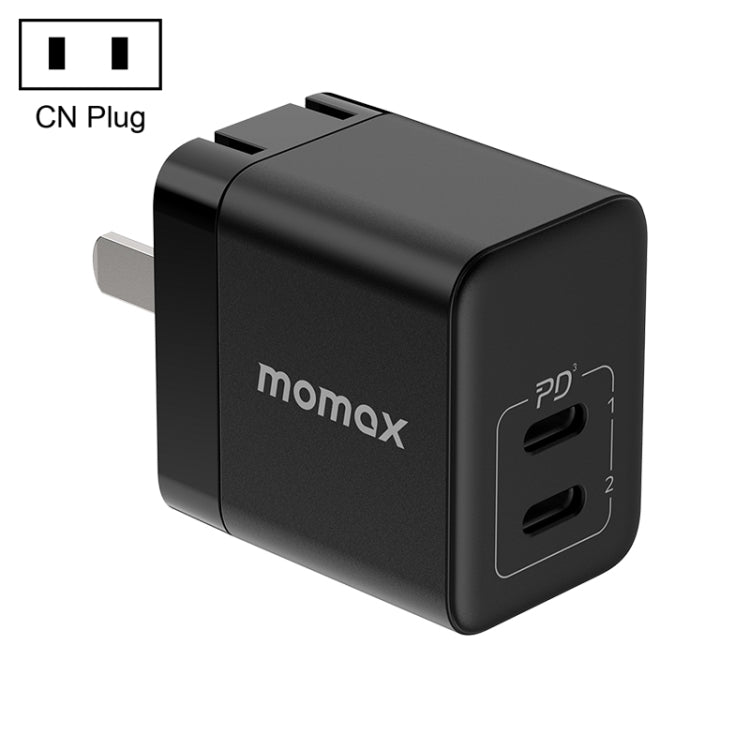 MOMAX 35W Dual Type-C Port Gallium Nitride PD Fast Charger UM32CN CN Plug