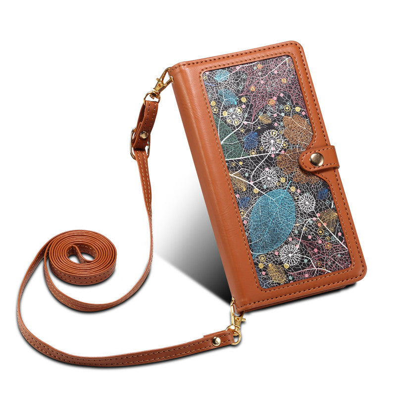 ESEBLE Star Lanyard Leather Wallet Case iPhone XR