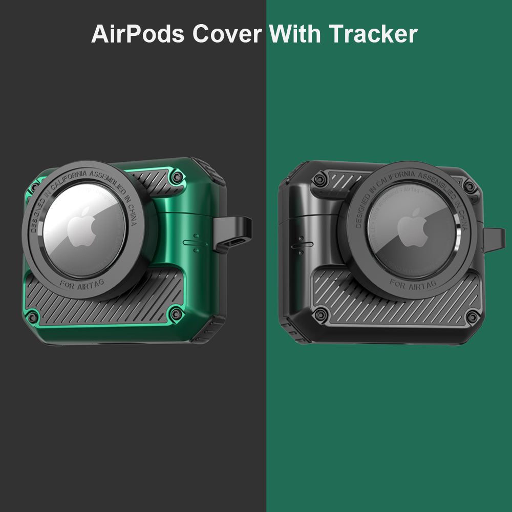 Automatic Flip Switch Case with AirTag Slot AirPods Pro