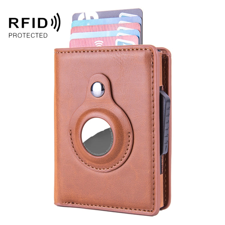 RFID Automatic Pop-Up Card Holder Locator Wallet AirTag