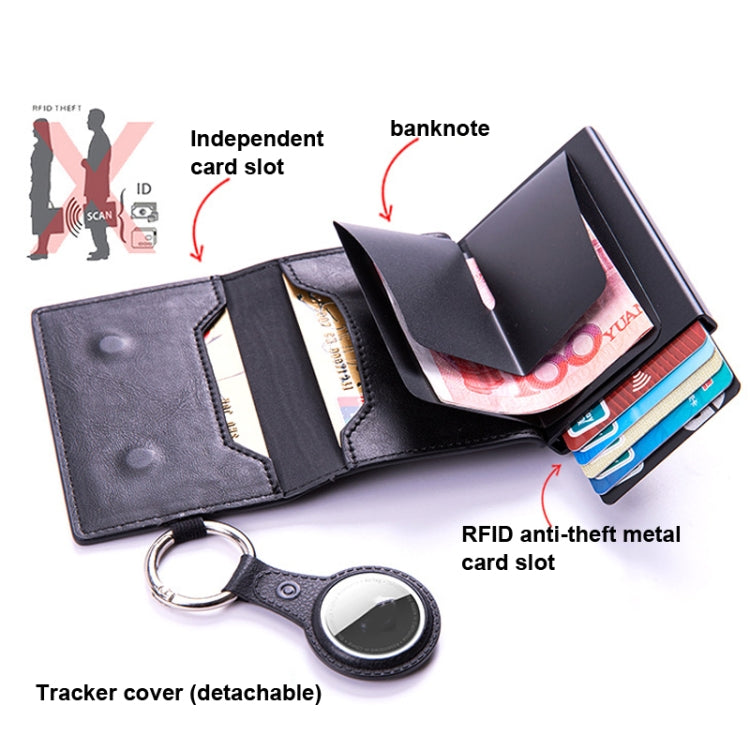 RFID Keychain Tracker Locator Card Holder Wallet AirTag