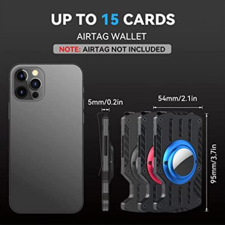 Men Ultra Slim Tracker RFID Metal Card Holder AirTag