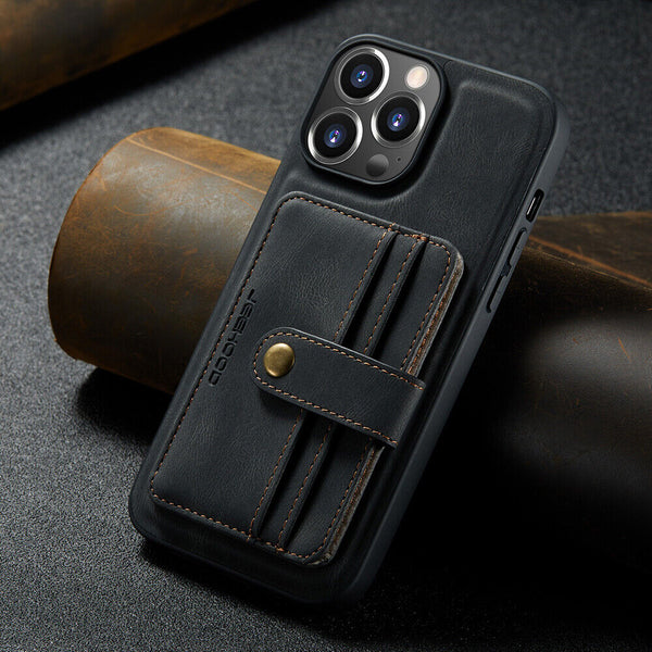 JEEHOOD RFID Blocking Anti-Theft Wallet Case iPhone 11 Pro Max