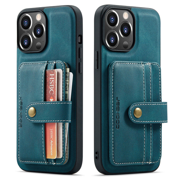 JEEHOOD RFID Blocking Anti-Theft Wallet Case iPhone 11 Pro