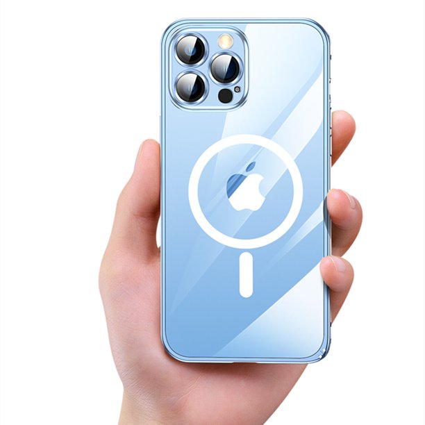 Spring Buckle Metal MagSafe Transparent Clear Case iPhone 12 Pro Max