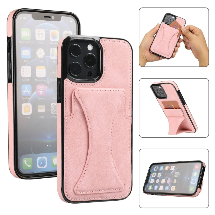 Ultra-thin Shockproof Phone Protective Case with Holder, For iPhone 15 Pro Max, For iPhone 15 Plus / 14 Plus, For iPhone 15