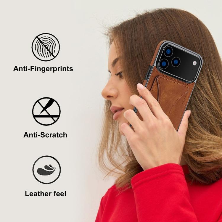 Ultra-thin Shockproof Phone Protective Case with Holder, For iPhone 17 Pro Max, For iPhone 17 Pro, For iPhone 17, For iPhone Air