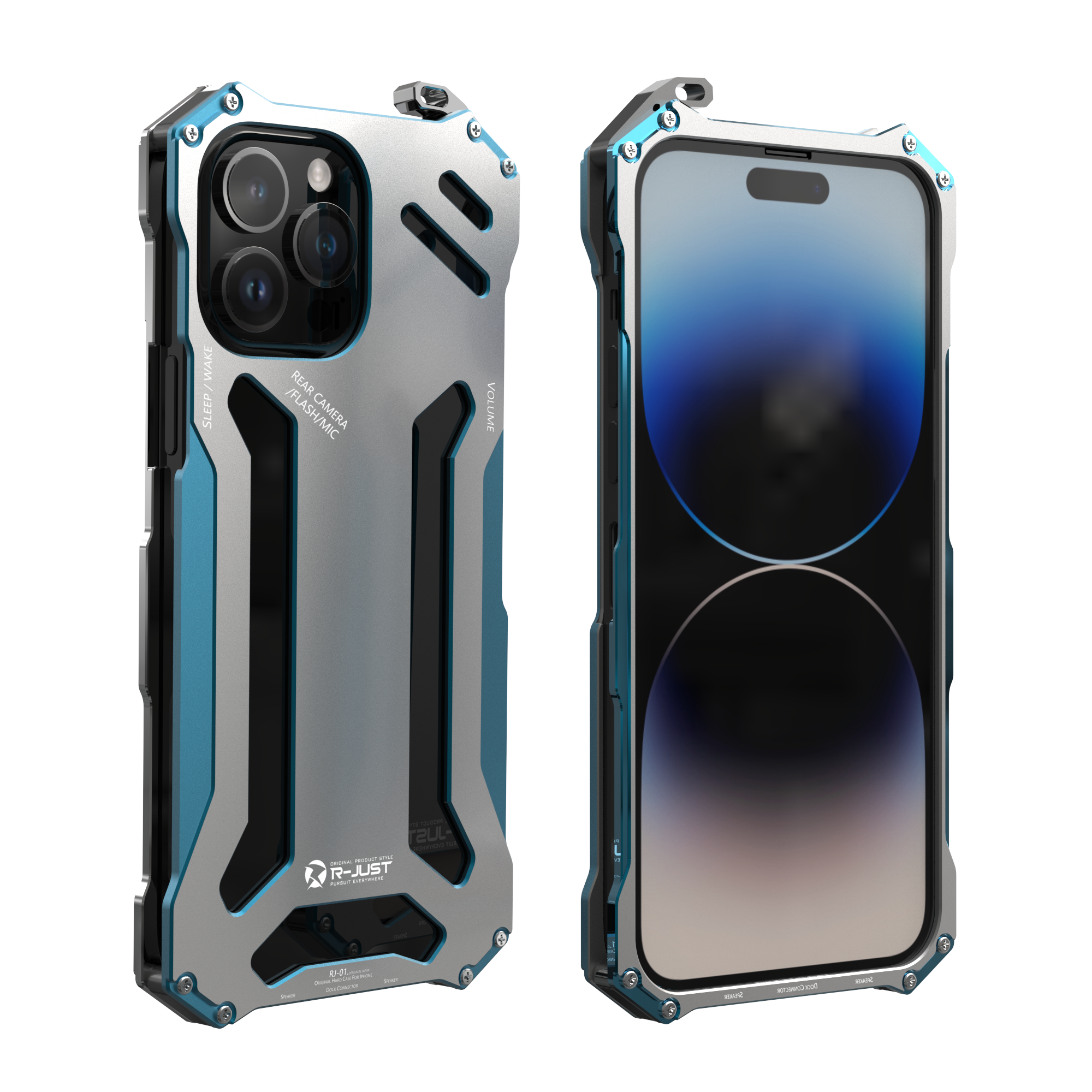 R-JUST Armor Metal Protective Case iPhone 13 Pro