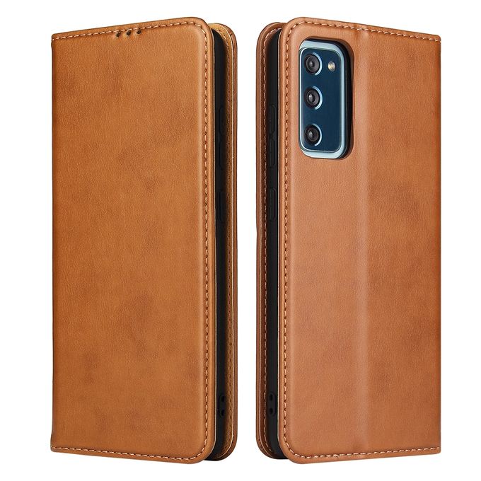 Fierre Shann Flip Genuine Leather Holder Case Samsung A52