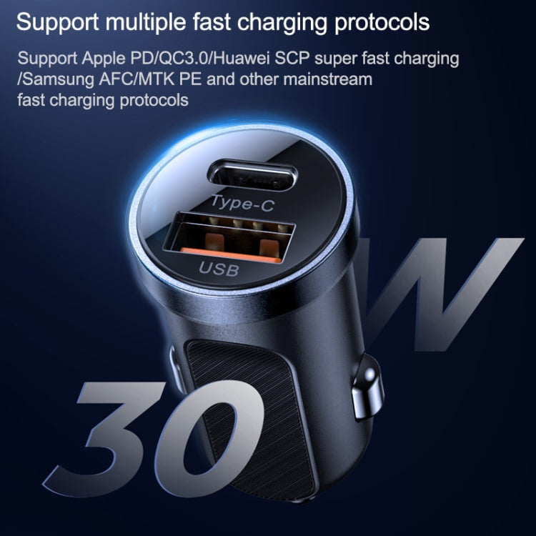 JOYROOM 30W Mini PD+QC3.0 Dual-port Car Charger C-A08